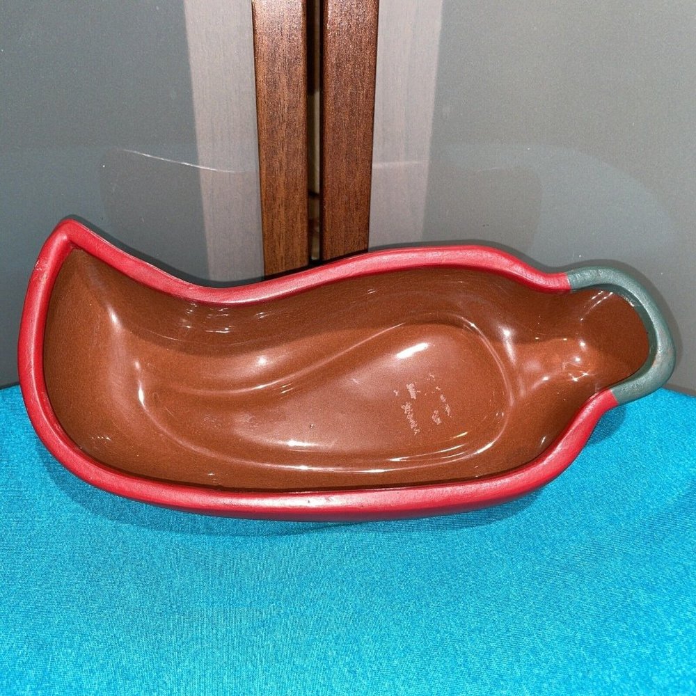 Giftco Vintage Ceramic Chili Pepper Jalapeno Southwestern Serving Dish Dip Bowl